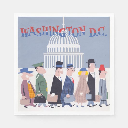 Washington D.C. Paper Napkin Serviette (Vorderseite)
