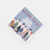 Washington D.C. Paper Napkin Serviette (Ecke)