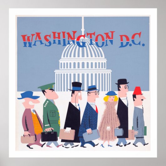 Washington D.C. Politiker Poster (Vorne)