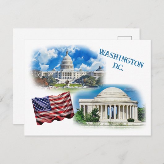 Washington D.C. Postkarte (Vorne/Hinten)