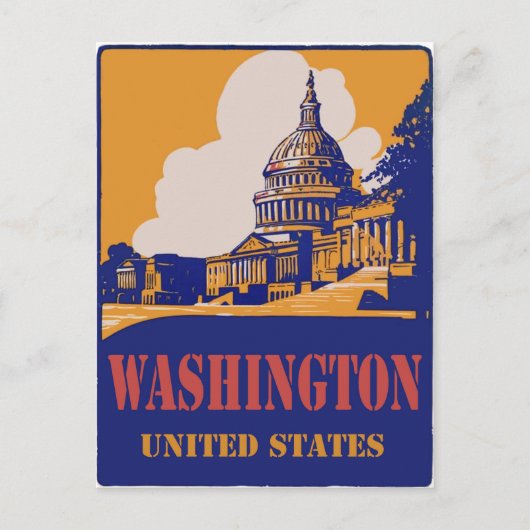 Washington D.C. Postkarte (Vorderseite)