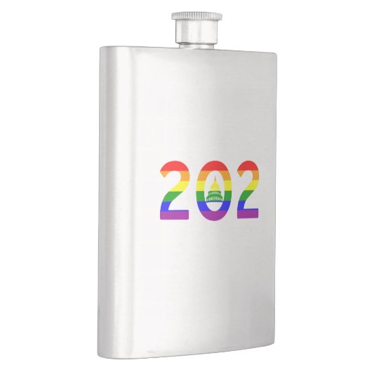 Washington D.C. Rainbow Pride Flachmann (Rechts)