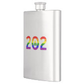 Washington D.C. Rainbow Pride Flachmann (Links)