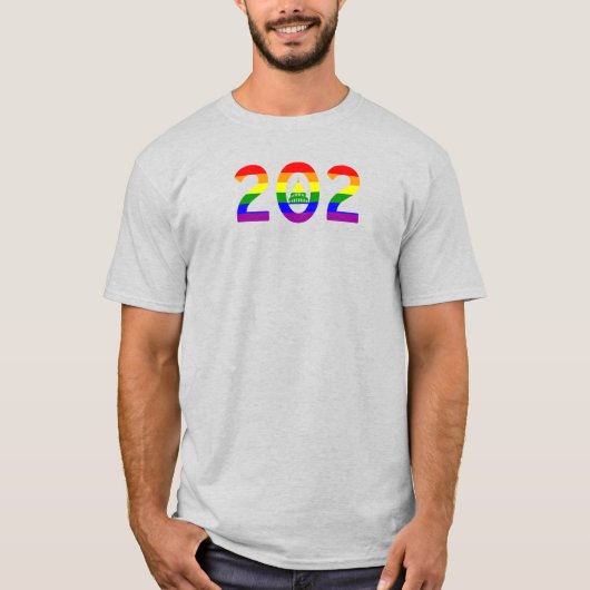 Washington D.C. Rainbow Pride T-Shirt (Vorderseite)