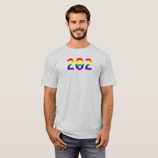 Washington D.C. Rainbow Pride T-Shirt (Vorne ganz)