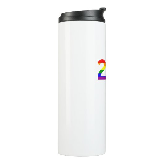 Washington D.C. Rainbow Pride Thermosbecher (Nach links gedreht)