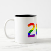 Washington D.C. Rainbow Pride Zweifarbige Tasse (Links)
