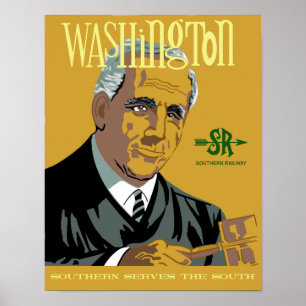 Washington, D.C. Reiseplakat im Retro-Stil Poster