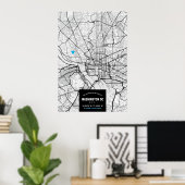 Washington, D.C. Stadtplan + Ihr Standortposter Poster (Heimbüro)