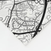 Washington, D.C. Stadtplan + Ort markieren Fleecedecke (Ecke)