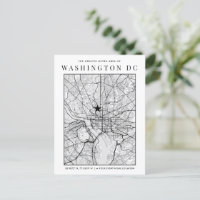 Washington, D.C. Stadtplan + Ortskennzeichen