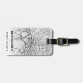 Washington, D.C. Topografie der Stadt Gepäckanhänger (Vorderseite horizontal)