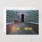 Washington D.C. und die U-Bahn Postkarte (Vorne/Hinten)