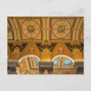 WASHINGTON, D.C. USA. Decke in der Great Hall der Postkarte