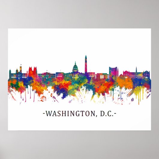 Washington D.C. USA Skyline Poster (Vorne)