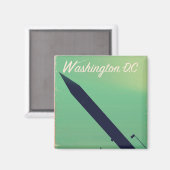 Washington D.C. Vintage Reiseplakat Magnet (Vorderseite/Rückseite)