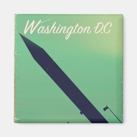 Washington D.C. Vintage Reiseplakat Magnet (Vorne)