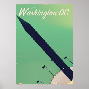 Washington D.C. Vintage Reiseplakat Poster