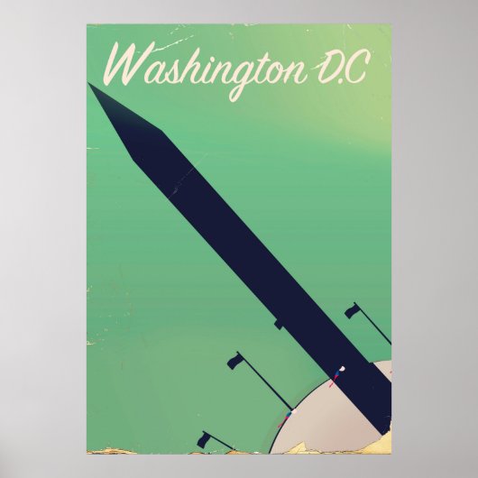 Washington D.C. Vintage Reiseplakat Poster (Vorne)