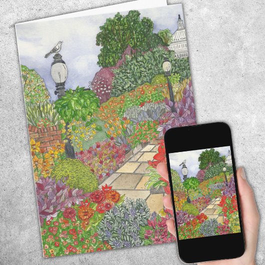 Washington D.C. Watercolor Karte