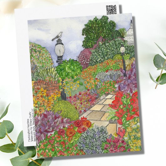 Washington D.C. Watercolor Postkarte