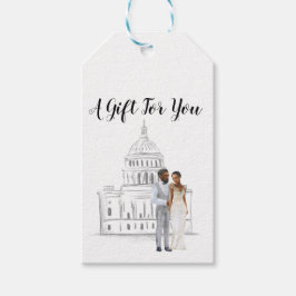 Washington D.C. Wedding Gift Tag Geschenkanhänger