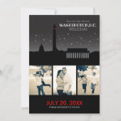 Washington D.C. Wedding Rett-the-date Save The Date (Vorderseite)