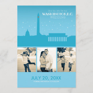 Washington D.C. Wedding Rett-the-date Save The Date