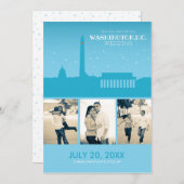Washington D.C. Wedding Rett-the-date Save The Date (Vorne/Hinten)