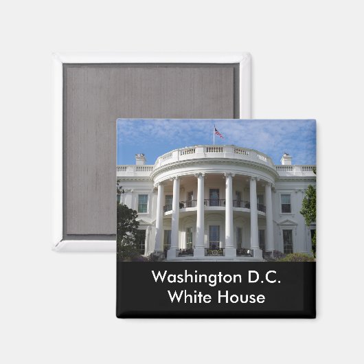 Washington D.C. White House Magnet (Vorderseite/Rückseite)