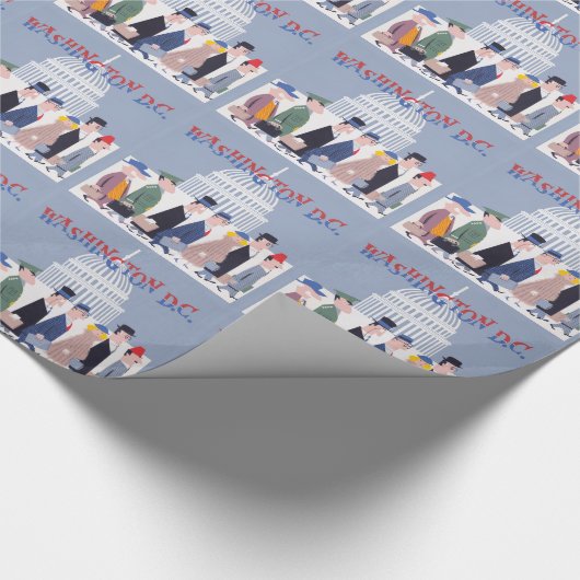Washington D.C. Wrapping Paper Geschenkpapier (Ecke)