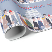 Washington D.C. Wrapping Paper Geschenkpapier (Rolleneckpunkt)