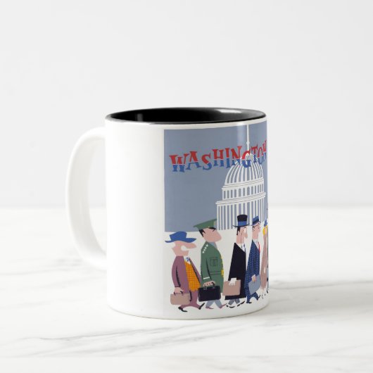 Washington D.C. Zweifarbige Tasse (Vorderseite Links)