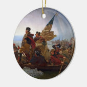 Washington, das den Delaware River kreuzt Keramik Ornament (Links)