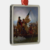 Washington, das den Delaware River kreuzt Ornament Aus Metall (Rechts)
