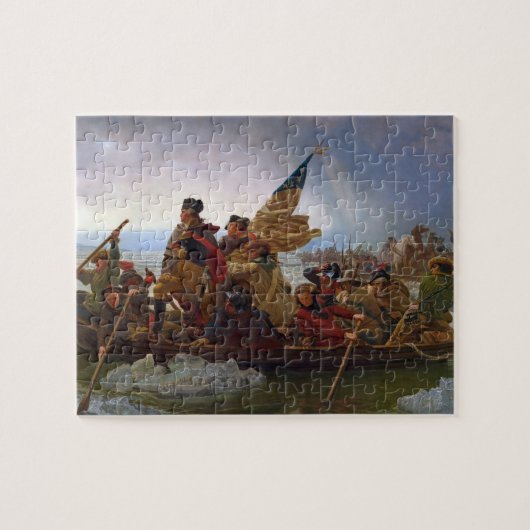 Washington, das den Delaware River kreuzt Puzzle (Horizontal)