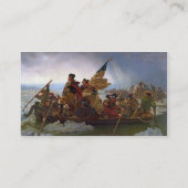 Washington, das den Delaware River kreuzt Visitenkarte (Rückseite)