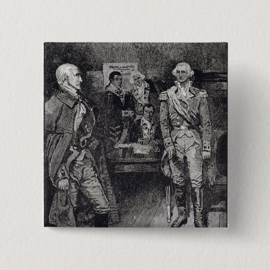 Washington, das eine Diktatur ablehnt Button (Vorderseite)