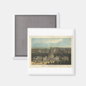 Washington DC 1871 Magnet (Vorderseite/Rückseite)