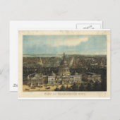 Washington DC 1871 Postkarte (Vorne/Hinten)