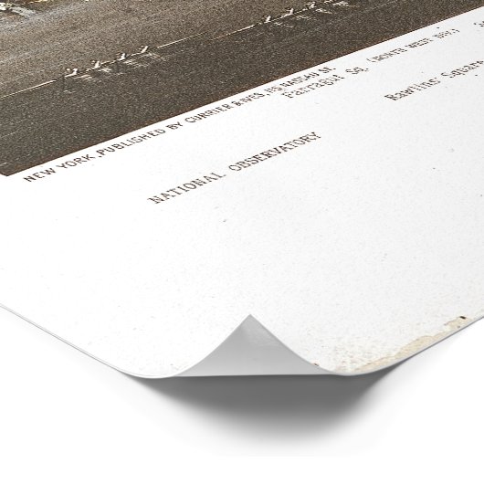 Washington DC 1892 Antike Panoramakarte Poster (Ecke)