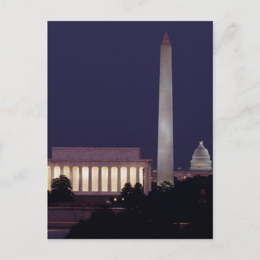 Washington DC 2 Postkarte (Vorderseite)