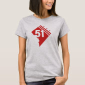 Washington DC 51. T - Shirt der Staatlichkeit (Vorderseite)