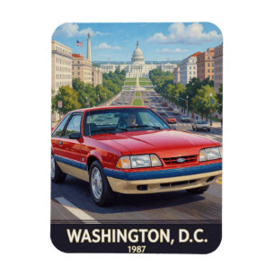 Washington DC Achtziger Jahre Performance Roads 19 Magnet