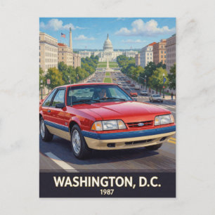 Washington DC Achtziger Jahre Performance Roads 19 Postkarte