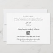 Washington DC All-in-One QR Code UAWG Wedding Einladung (Rückseite)