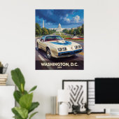 Washington DC American Road Cruiser 1979 Poster (Heimbüro)