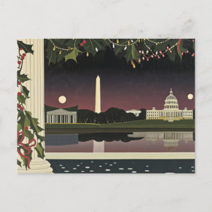 Washington DC Art Deco Style Card Stadtbild Postkarte
