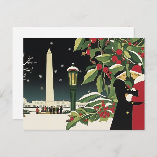 Washington DC Art Deco Style Karte (Vorne/Hinten)