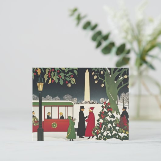 Washington DC Art Deco Style Karte (Stehend Vorderseite)